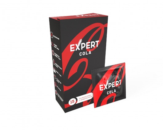 Презервативы с ароматом колы Expert Cola - 15 шт. - Expert - купить с доставкой в Краснодаре