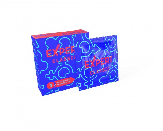 Классические презервативы Expert Classic - 3 шт. - Expert - купить с доставкой в Краснодаре