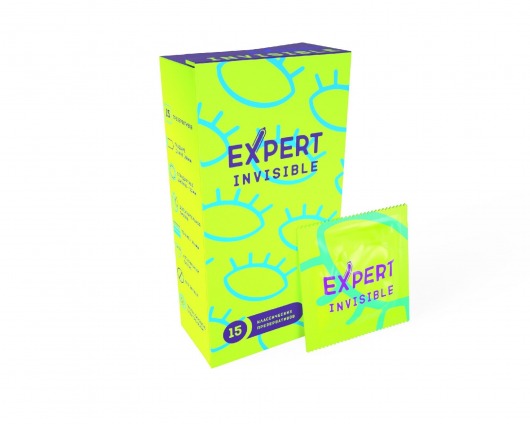 Ультратонкие презервативы Expert Invisible - 15 шт. - Expert - купить с доставкой в Краснодаре