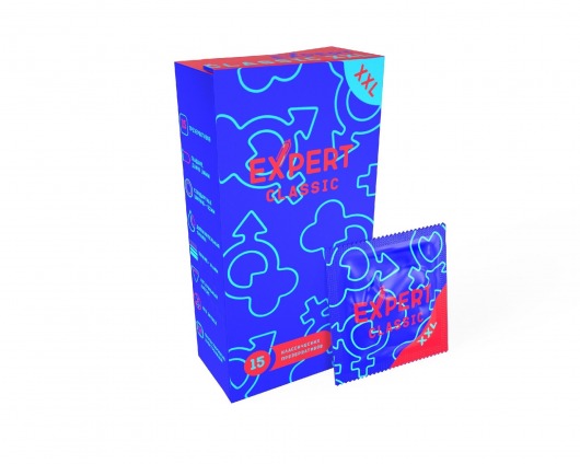 Презервативы увеличенного размера Expert Classic XXL - 15 шт. - Expert - купить с доставкой в Краснодаре