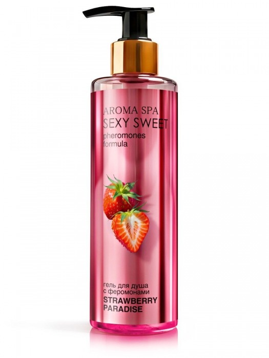 Гель для душа с феромонами и ароматом клубники Strawberry Paradise - 200 мл. -  - Магазин феромонов в Краснодаре