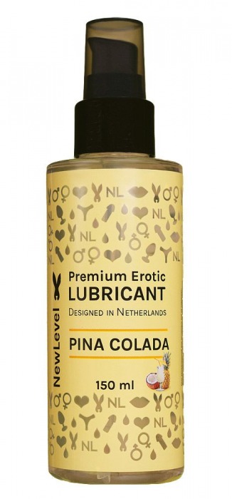 Ароматизированный лубрикант на водной основе NewLevel Pina Colada - 150 мл. - NewLevel - купить с доставкой в Краснодаре