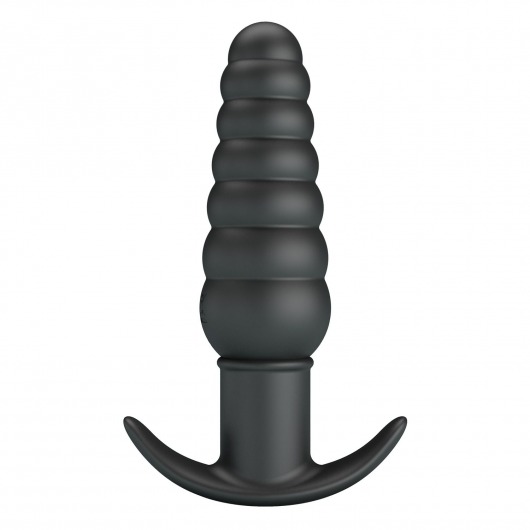 Черный анальный вибростимулятор Aeolis - 11 см. - Baile