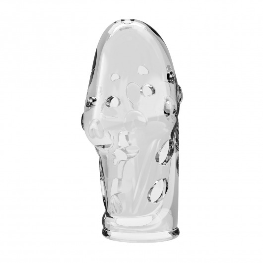 Прозрачная насадка на пенис Booker - 8 см. - Baile - в Краснодаре купить с доставкой