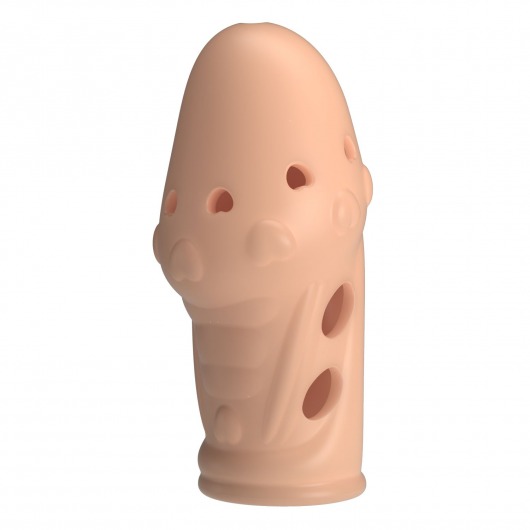 Телесная насадка на пенис Booker - 8 см. - Baile - в Краснодаре купить с доставкой