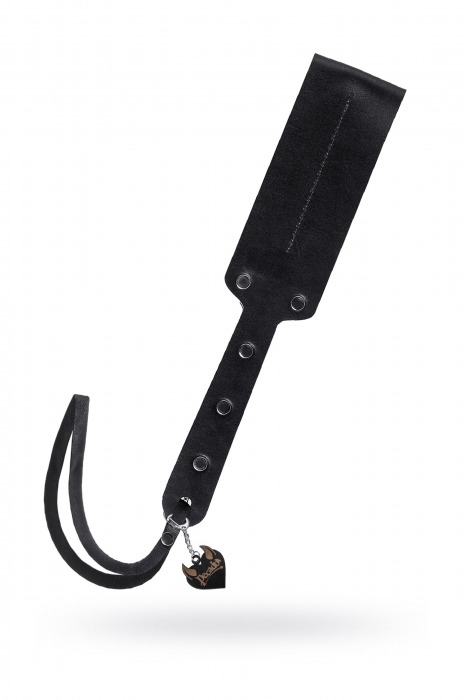 Черный кожаный пэддл - 32 см. - Pecado - купить с доставкой в Краснодаре