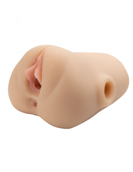 Телесный мастурбатор с вибрацией Double Pounder Vibrating Squeeze Stroker - Pipedream - в Краснодаре купить с доставкой