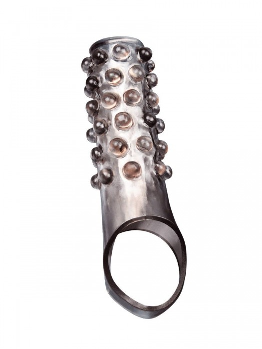 Дымчатая насадка на пенис с выпуклостями - 11 см. - Sex Expert - в Краснодаре купить с доставкой