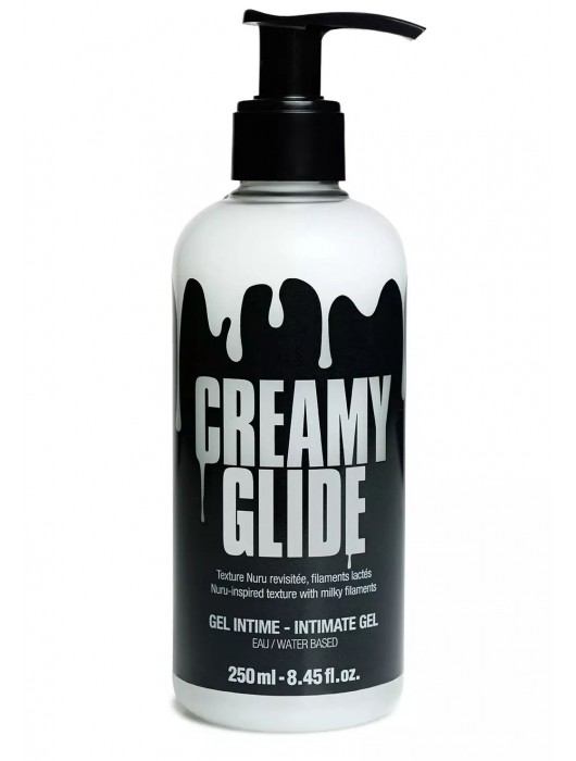 Лубрикант на водной основе Creamy Glide с консистенцией спермы - 250 мл. - Strap-on-me - купить с доставкой в Краснодаре
