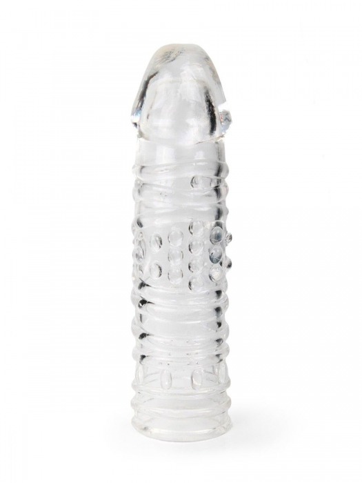 Прозрачная закрытая насадка на пенис - 17 см. - Sex Expert - в Краснодаре купить с доставкой