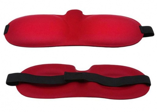 Красная глухая маска на резинке - Sitabella - купить с доставкой в Краснодаре