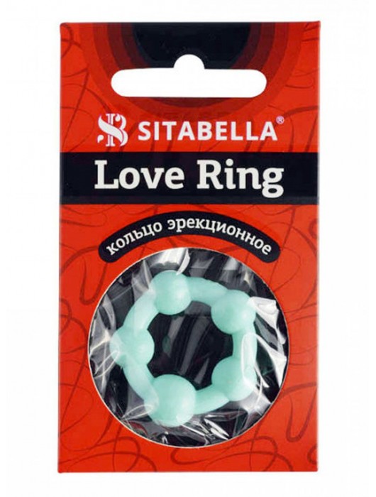 Цветное эрекционное кольцо с 5 бусинами Love Ring - Sitabella - в Краснодаре купить с доставкой