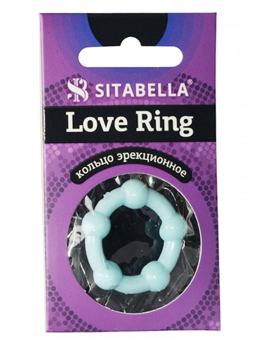 Цветное эрекционное кольцо Love Ring с бусинами - Sitabella - в Краснодаре купить с доставкой