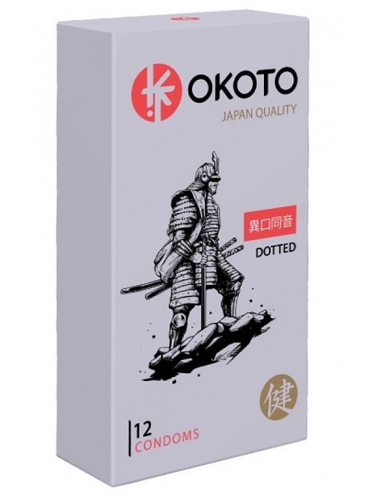 Точечные презервативы OKOTO Dotted - 12 шт. - Sitabella - купить с доставкой в Краснодаре
