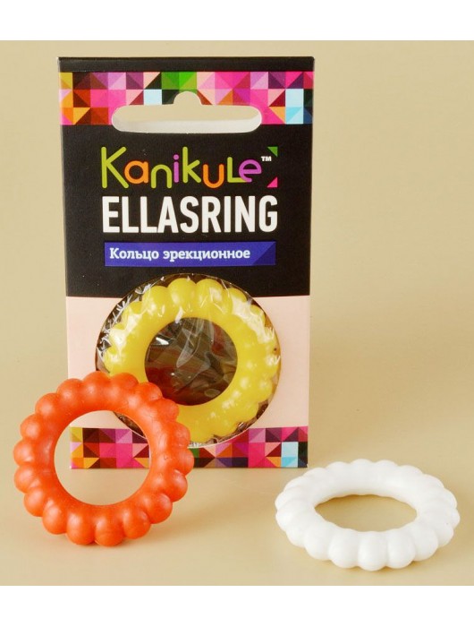 Цветное рельефное эрекционное кольцо Ellasring - Sitabella - в Краснодаре купить с доставкой