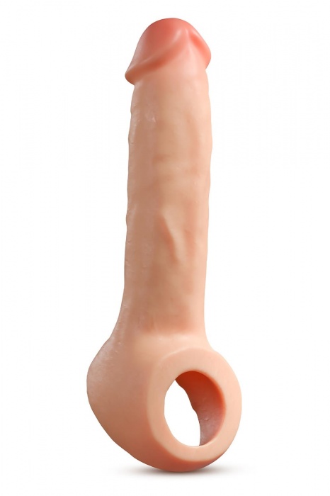 Телесная насадка-удлинитель Thrive 8.75 Inch Realistic Penis Extender Sleeve - 22,2 см. - Blush Novelties - в Краснодаре купить с доставкой