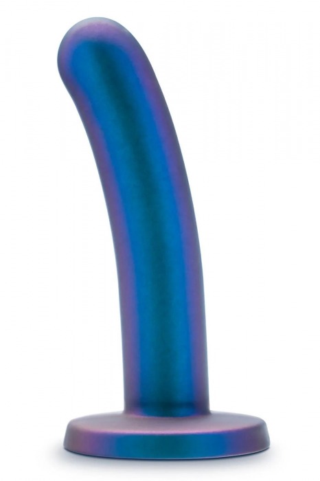Синяя насадка с гладкой поверхностью Surrender 5.75 Inch Intermediate Pegging Dildo - 14,6 см. - Blush Novelties - купить с доставкой в Краснодаре