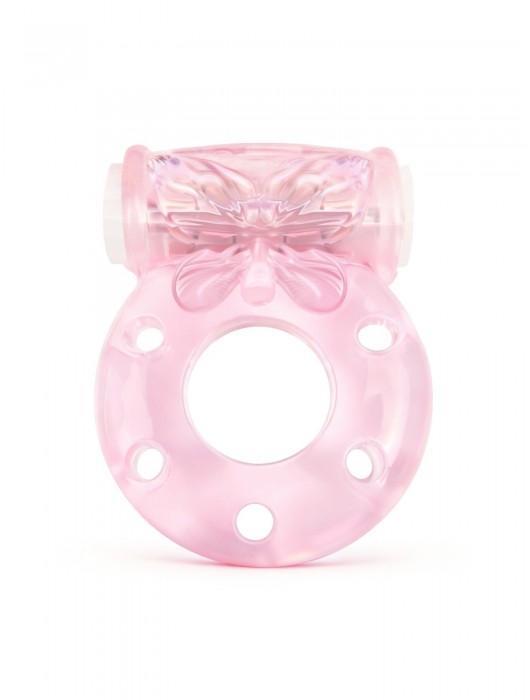 Розовое эрекционное виброкольцо с бабочкой - 1137 - в Краснодаре купить с доставкой
