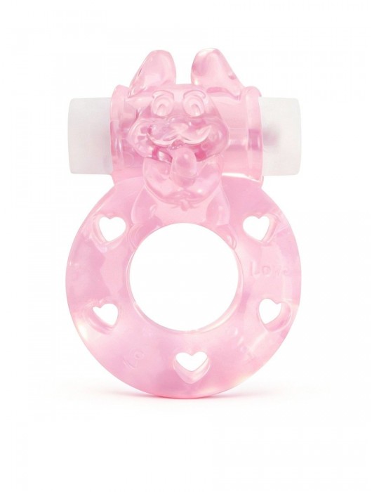 Розовое эрекционное виброкольцо в форме зайчика - 1137 - в Краснодаре купить с доставкой