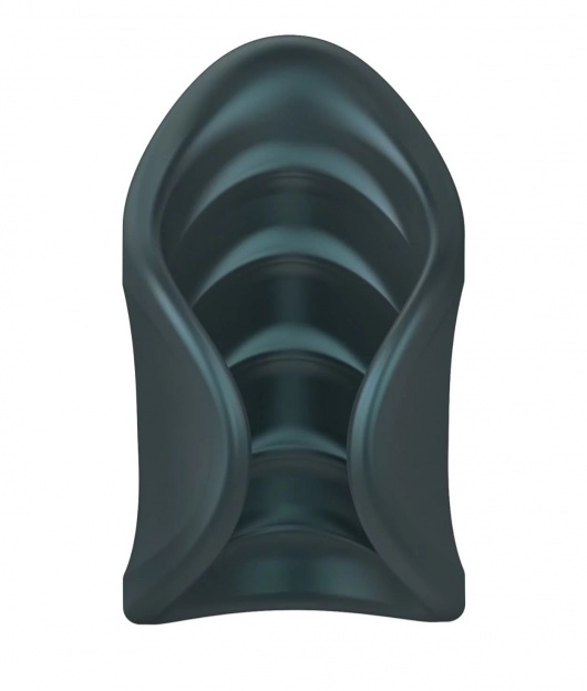 Серый сквозной мастурбатор с вибрацией Manwan Starter - Manwan - в Краснодаре купить с доставкой