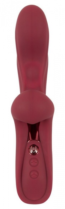 Малиновый вибратор-кролик с функцией постукивания 2 Function Rabbit Vibrator - 22,3 см. - Orion