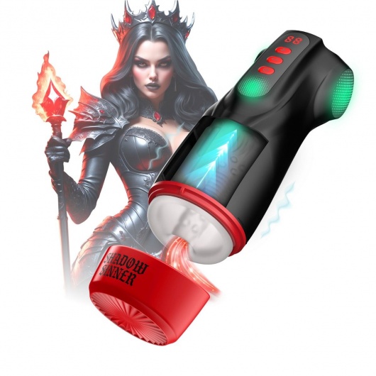 Интерактивный мастурбатор Raven с вакуумом, вибрацией и подсветкой - Shots Media BV - в Краснодаре купить с доставкой