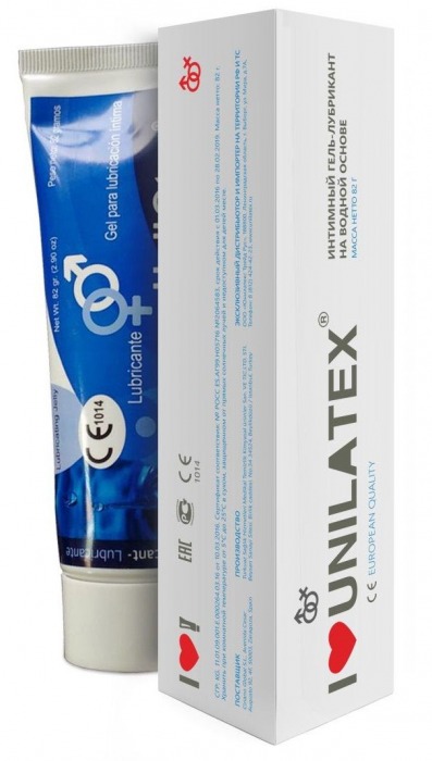 Лубрикант на водной основе Unilatex Gel - 80 мл. - Unilatex - купить с доставкой в Краснодаре