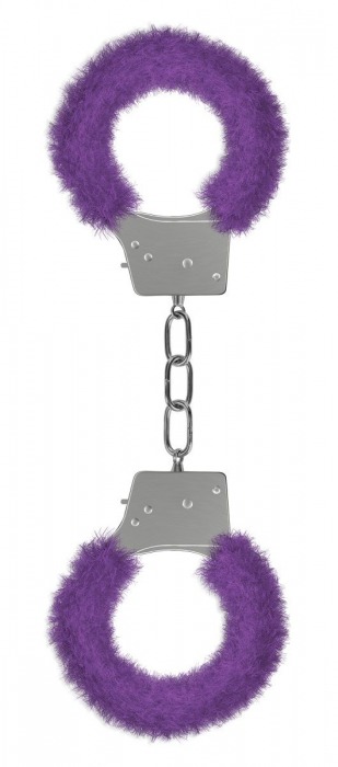 Пушистые фиолетовые наручники OUCH! Purple - Shots Media BV - купить с доставкой в Краснодаре