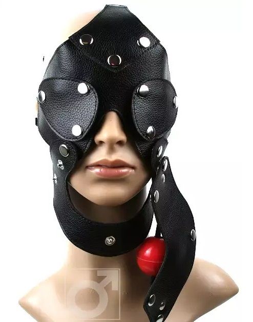 Разъёмная шлем-маска с кляпом - Подиум - купить с доставкой в Краснодаре
