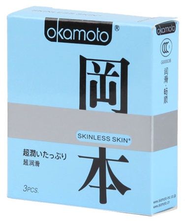 Презервативы в обильной смазке OKAMOTO Skinless Skin Super lubricative - 3 шт. - Okamoto - купить с доставкой в Краснодаре
