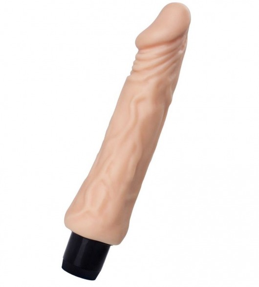 Телесный вибратор-реалистик с выраженной головкой - 18 см. - A-toys