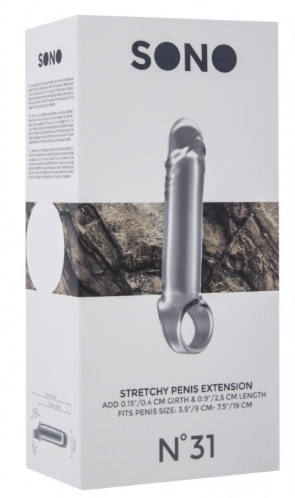 Прозрачная удлиняющая насадка Stretchy Penis Extension No.31 - Shots Media BV - в Краснодаре купить с доставкой