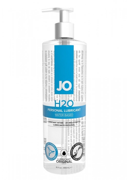 Лубрикант на водной основе JO Personal Lubricant H2O с дозатором - 480 мл. - System JO - купить с доставкой в Краснодаре