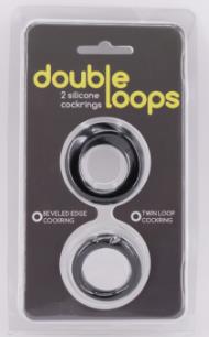 Набор из 2 эрекционных колец Double Loops - Gopaldas - в Краснодаре купить с доставкой