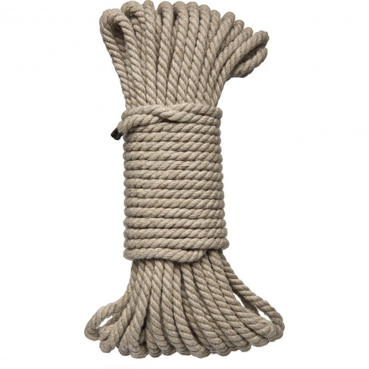 Бондажная пеньковая верёвка Kink Bind   Tie Hemp Bondage Rope 50 Ft - 15 м. - Doc Johnson - купить с доставкой в Краснодаре