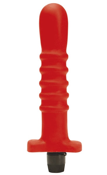 Красный многоскоростной силиконовый вибратор - 18 см. - Dream Toys
