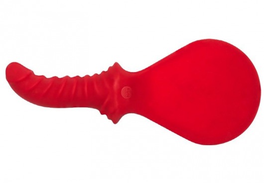 Красный силиконовый пэддл BÜCK DICH с рукоятью-фаллосом для стимуляции точки G или простаты - Fun Factory - в Краснодаре купить с доставкой