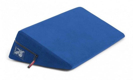 Синяя малая подушка для любви Liberator Retail Wedge - Liberator - купить с доставкой в Краснодаре