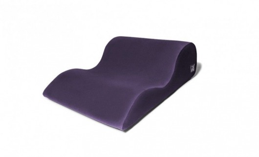 Фиолетовая большая подушка для любви Liberator Retail Hipster с чехлом из вельвета - Liberator - купить с доставкой в Краснодаре