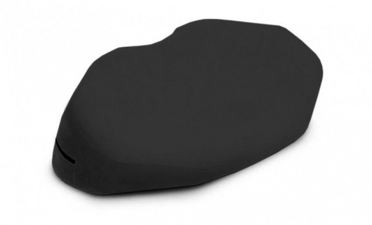 Чёрная вельветовая подушка для любви Liberator Retail Arche Wedge - Liberator - купить с доставкой в Краснодаре