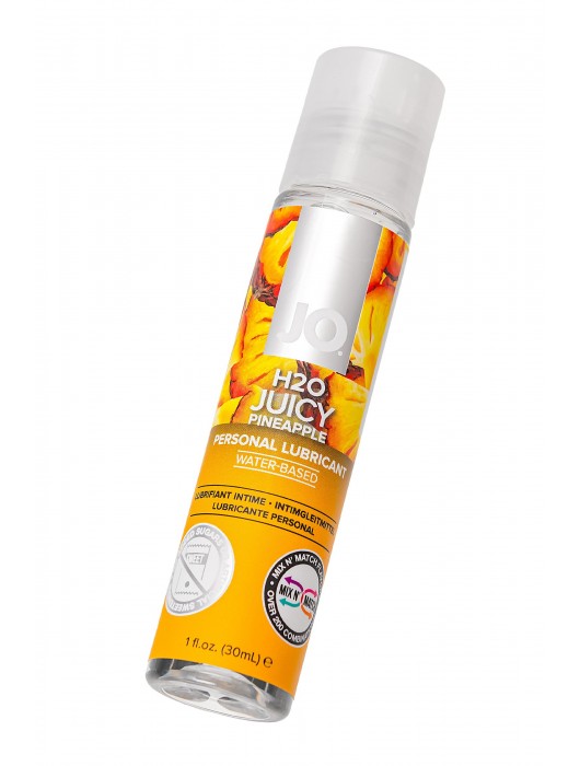 Смазка с ароматом ананаса JO Flavored Juicy Pineapple - 30 мл. - System JO - купить с доставкой в Краснодаре