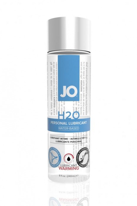 Разогревающий лубрикант на водной основе JO Personal Lubricant H2O Warming - 240 мл. - System JO - купить с доставкой в Краснодаре