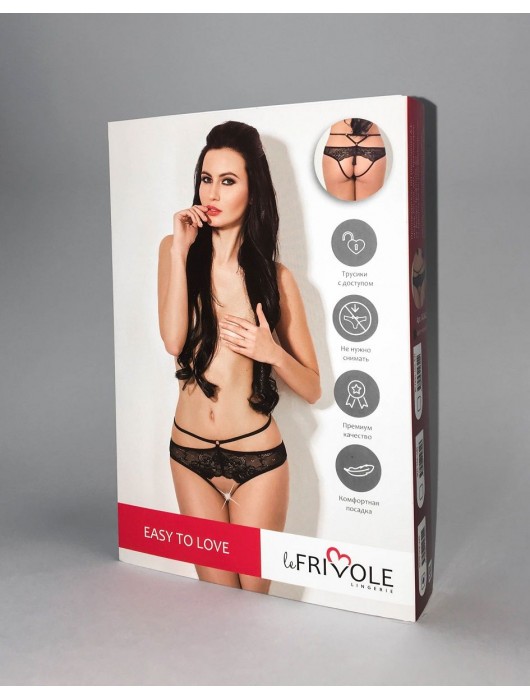 Эффектные трусики с доступом и соблазнительной кисточкой сзади - Le Frivole купить с доставкой