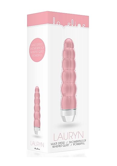 Розовый фигурный вибратор Lauryn - 15 см. - Shots Media BV