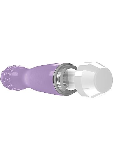 Фиолетовый вибратор Lowri с покрытой шишечками головкой - 15 см. - Shots Media BV