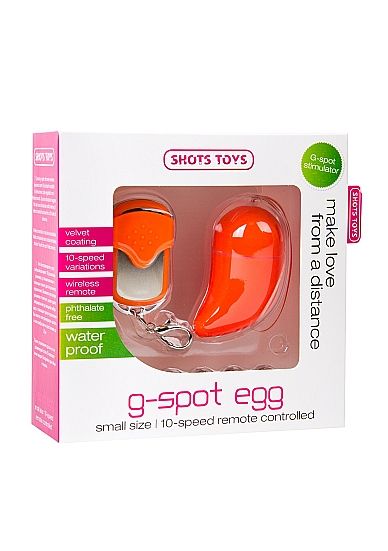 Оранжевое виброяйцо G-spot Egg Small - Shots Media BV