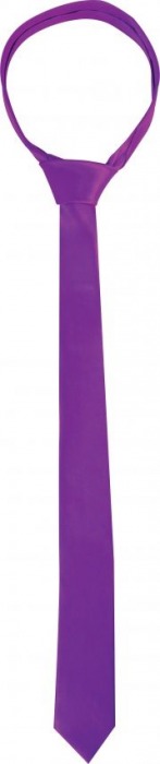 Фиолетовая лента-галстук для бандажа Tie Me Up - Shots Media BV - купить с доставкой в Краснодаре