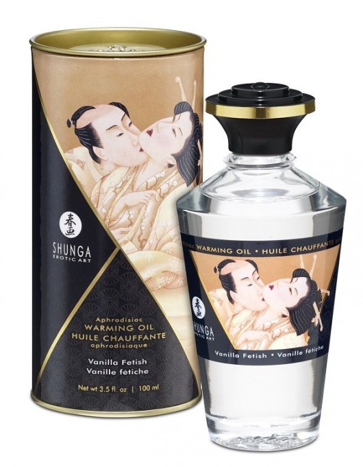Массажное интимное масло с ароматом ванили - 100 мл. - Shunga - купить с доставкой в Краснодаре
