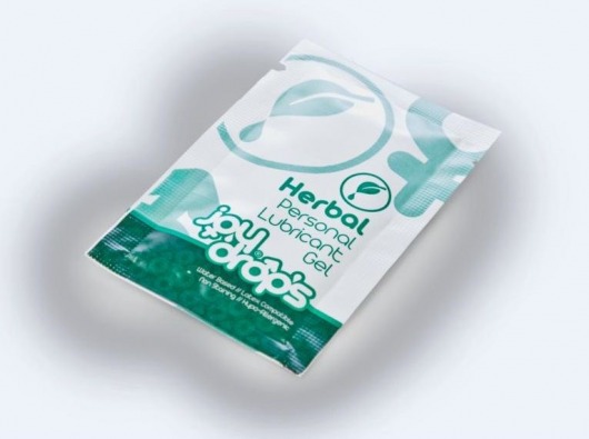 Пробник смазки на водной основе JoyDrops Herbal - 5 мл. - JoyDrops - купить с доставкой в Краснодаре