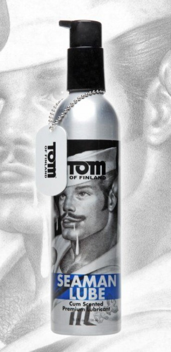 Лубрикант с запахом спермы Tom of Finland Seaman - 236 мл. - Доминирующее кольцо - купить с доставкой в Краснодаре